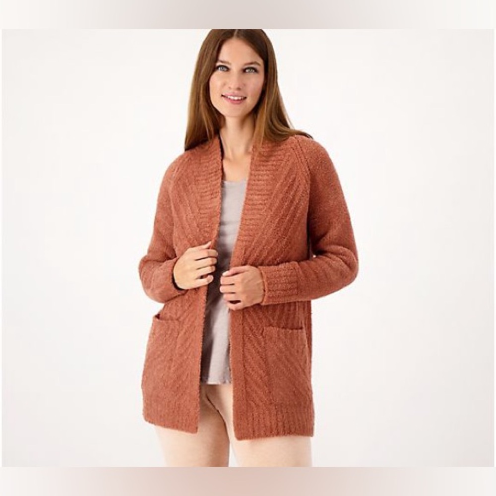 Barefoot Dreams CozyChic Directional Ribbed Cardigan